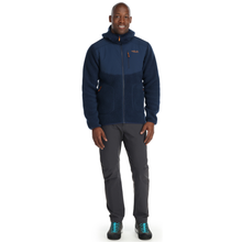 Load image into Gallery viewer, Rab Men's Outpost Full Zip Hooded Fleece (Deep Ink)