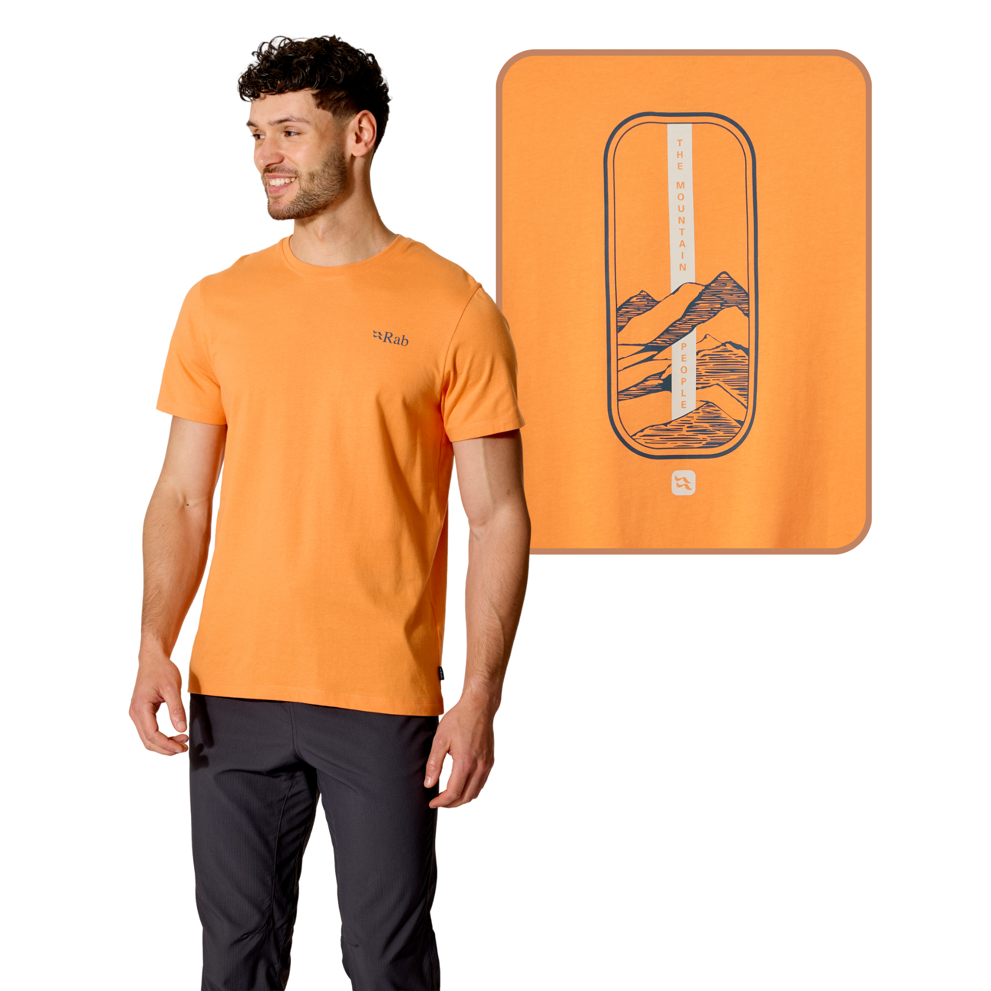 Rab Men's Stance Strata Organic Cotton Short Sleeve Tee (Melba)