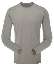 Load image into Gallery viewer, Rab Men&#39;s Syncrino Merino Blend Long Sleeve Base Layer Technical Tee (Stone)
