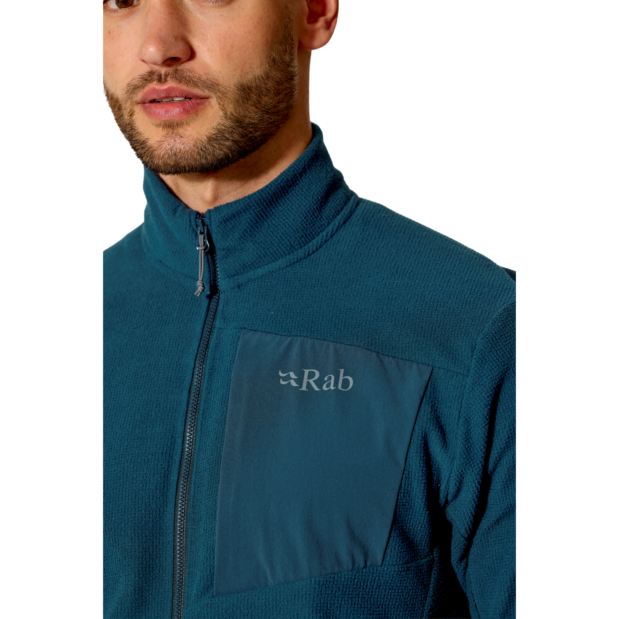 Rab Men's Tecton Full Zip Fleece (Tempest Blue)