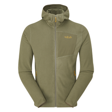 Load image into Gallery viewer, Rab Men's Tecton Full Zip Hooded Fleece (Light Khaki)