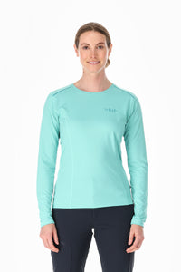 Rab Women's Force Long Sleeve Technical Top (Meltwater)
