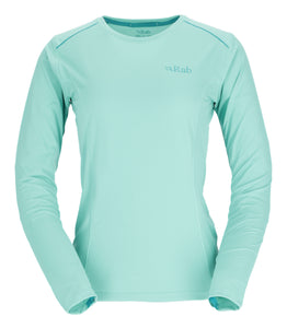 Rab Women's Force Long Sleeve Technical Top (Meltwater)