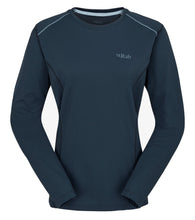 Load image into Gallery viewer, Rab Women's Force Long Sleeve Technical Top (Tempest Blue)