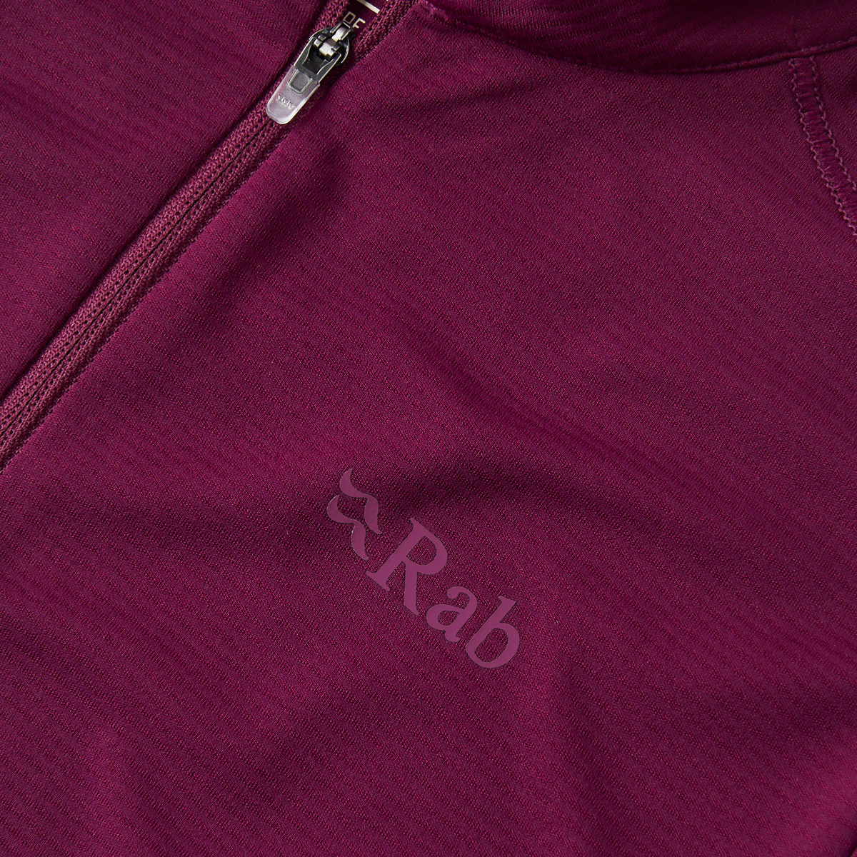 Rab Women's Force UPF40 Long Sleeve Half Zip Technical Top Mulberry MUL QCC-40