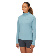 Load image into Gallery viewer, Rab Women's Sonic Long Sleeve Half Zip Technical Top (Citadel)