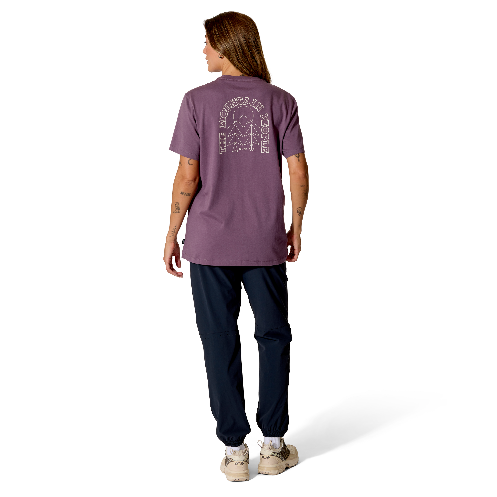 Rab Women's Stance Cirque Organic Cotton Short Sleeve Tee (Dark Iris)