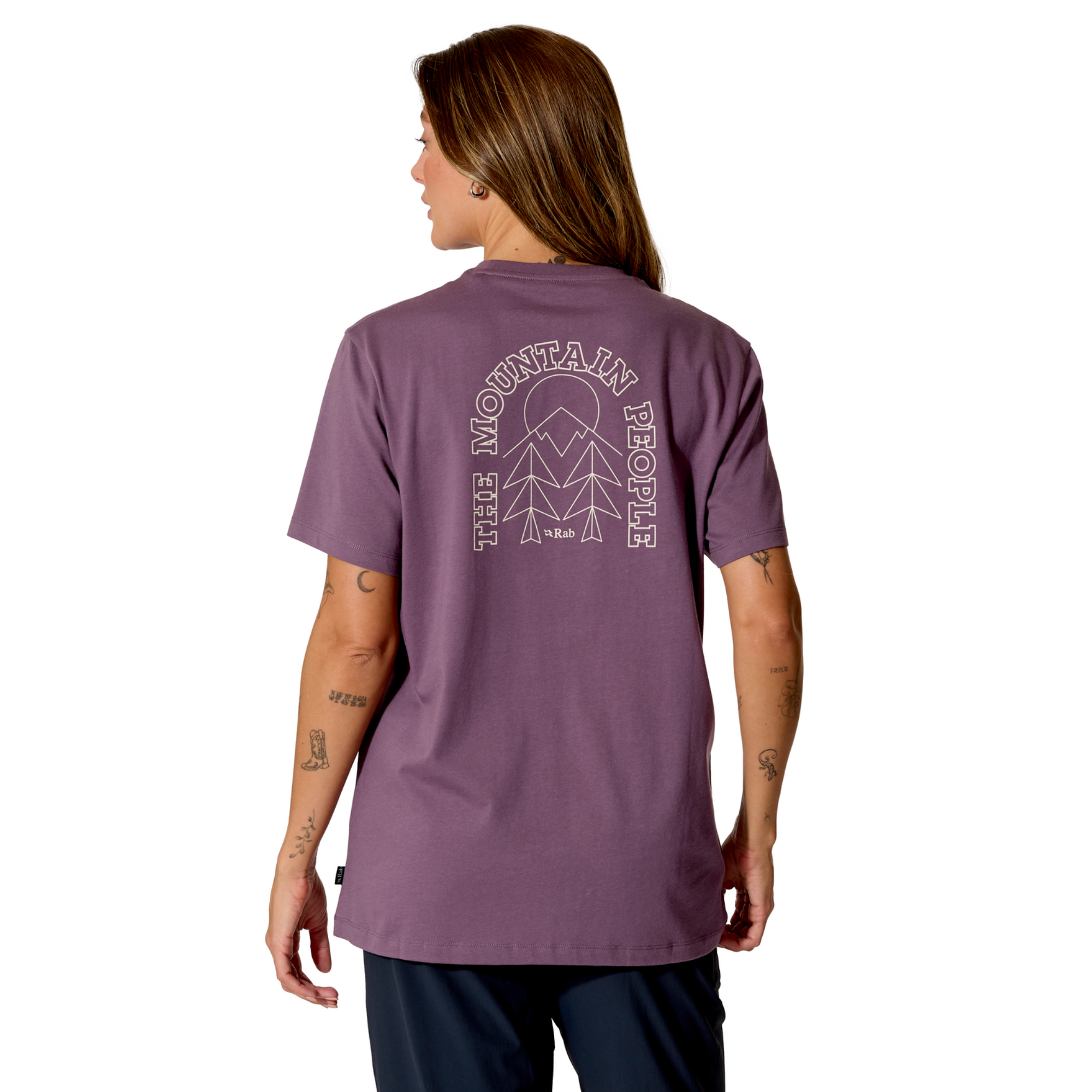 Rab Women's Stance Cirque Organic Cotton Short Sleeve Tee (Dark Iris)