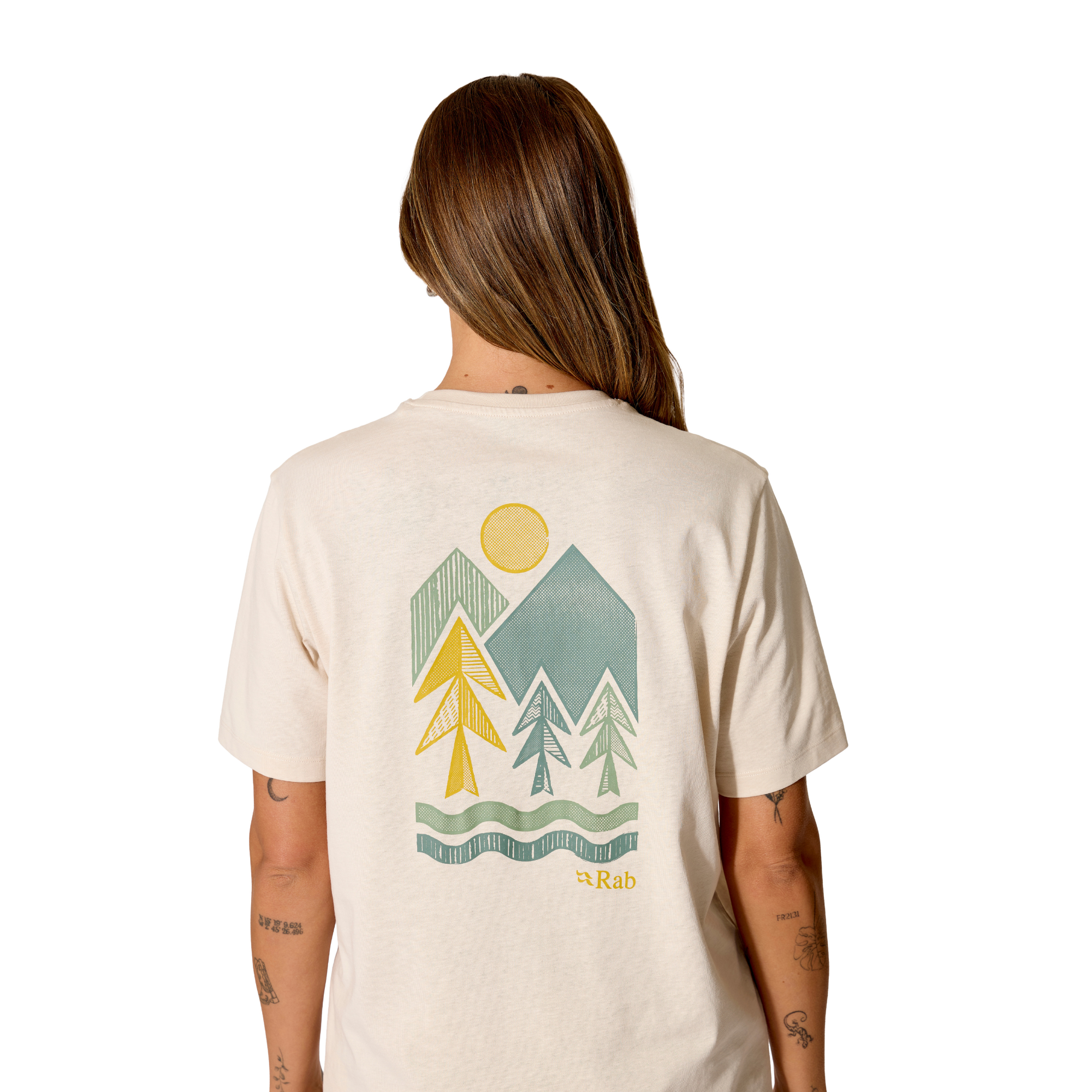 Rab Women's Stance Vista Organic Cotton Short Sleeve Tee (Ecru)