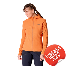 Load image into Gallery viewer, Rab Women's Stavel Hooded Full Zip Fleece (Dark Melba)