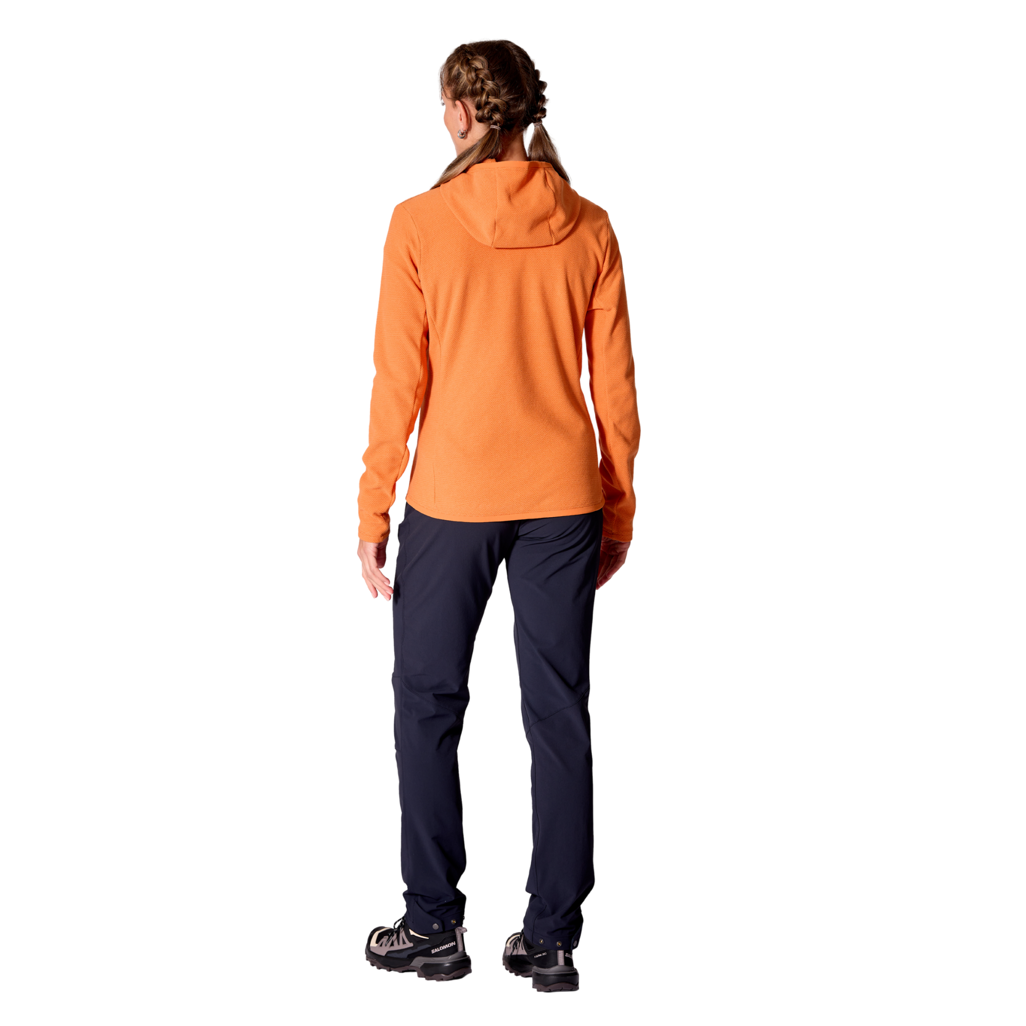 Rab Women's Stavel Hooded Full Zip Fleece (Dark Melba)