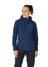 Load image into Gallery viewer, Rab Women's Tecton Full Zip Hooded Fleece (Deep Ink)