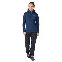 Load image into Gallery viewer, Rab Women's Tecton Full Zip Hooded Fleece (Deep Ink)