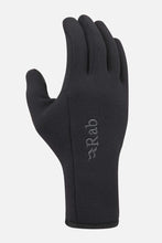 Load image into Gallery viewer, Rab Men's Power Stretch Contact Gloves (Black)