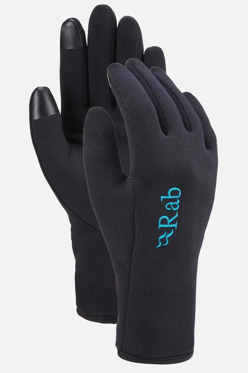 Rab Women's Power Stretch Contact Gloves (Black)