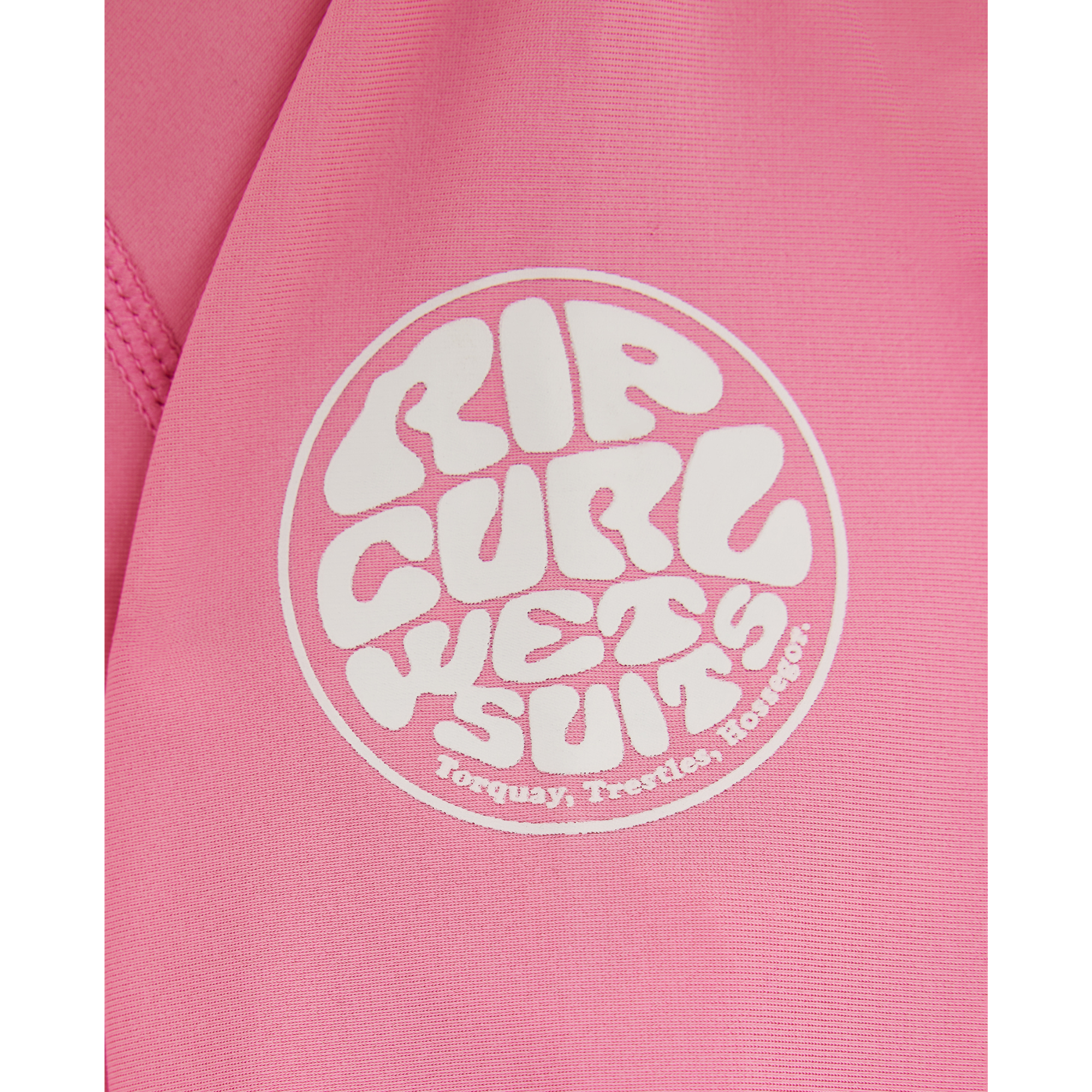 Rip Curl Junior Classic Surf UPF50 Long Sleeve Rash Vest (Begonia Pink)(Sizes UK8-16)