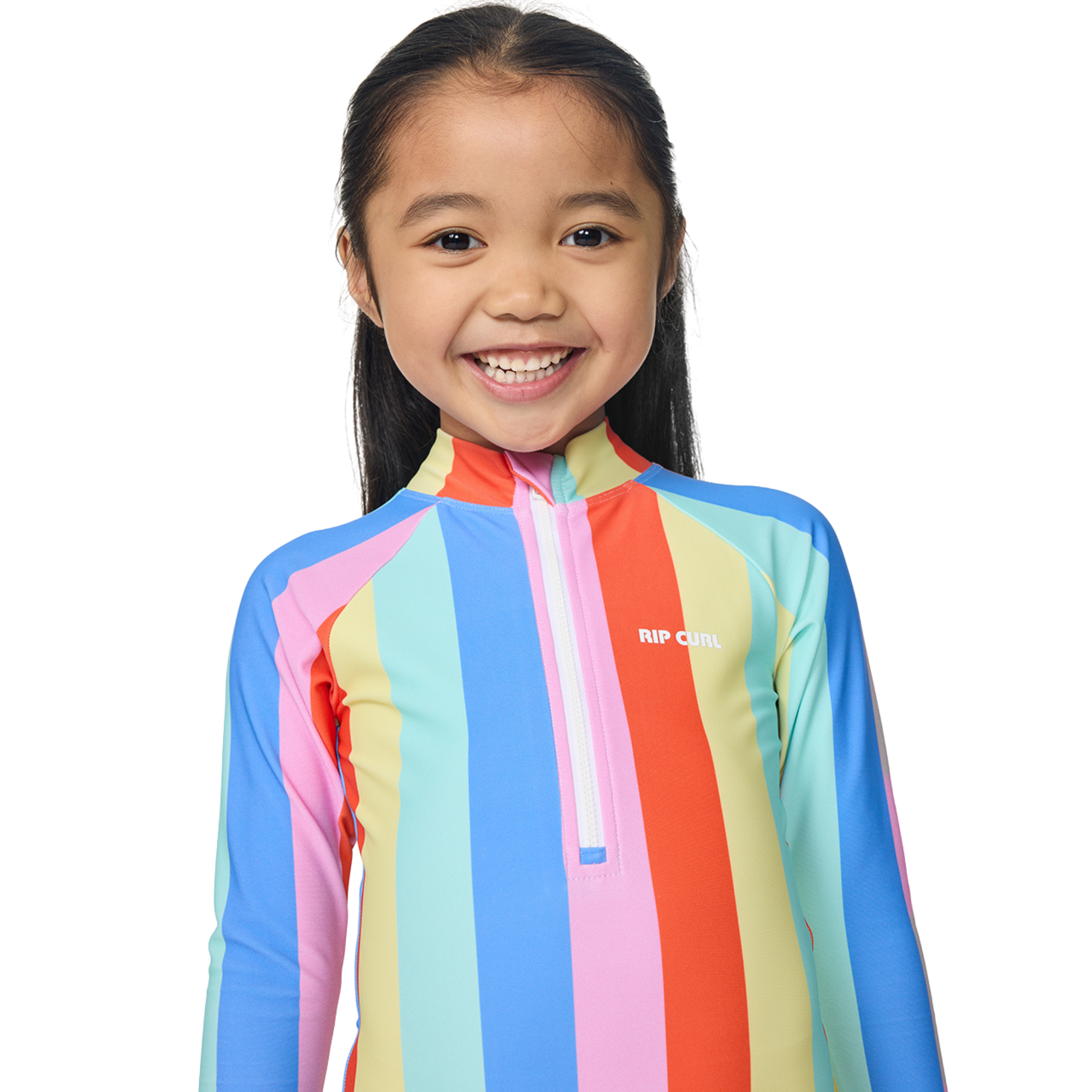 Rip Curl Kids Rainbow Stripe UPF50 Long Sleeve Surf/Swim Suit (Multico)(Ages 1-8)