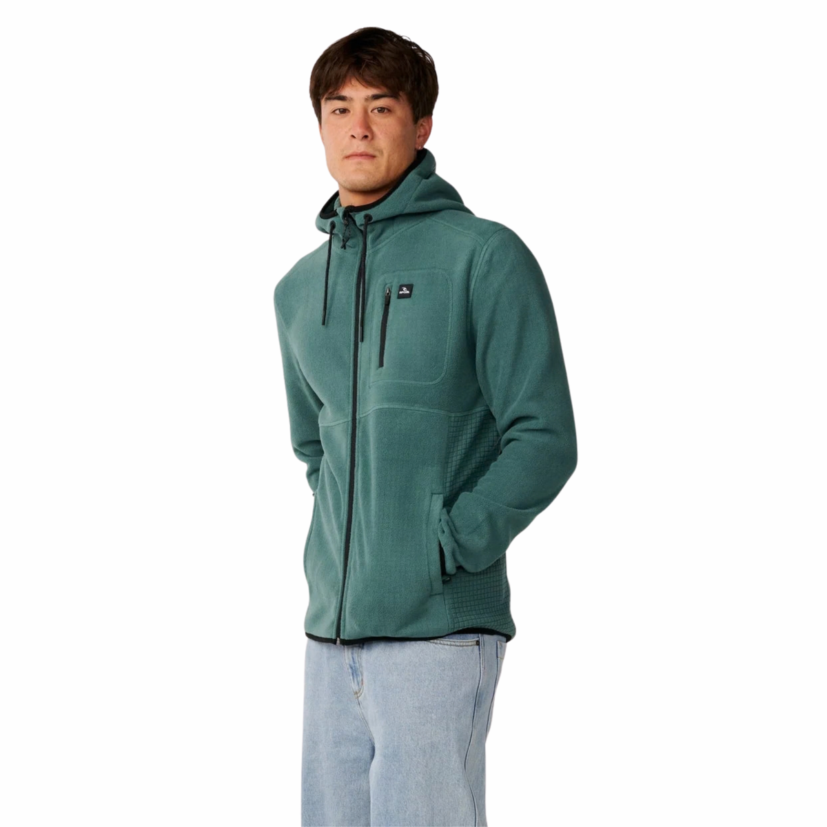 Rip Curl Men's Departed Polar Full Zip Fleece (Muted Green)