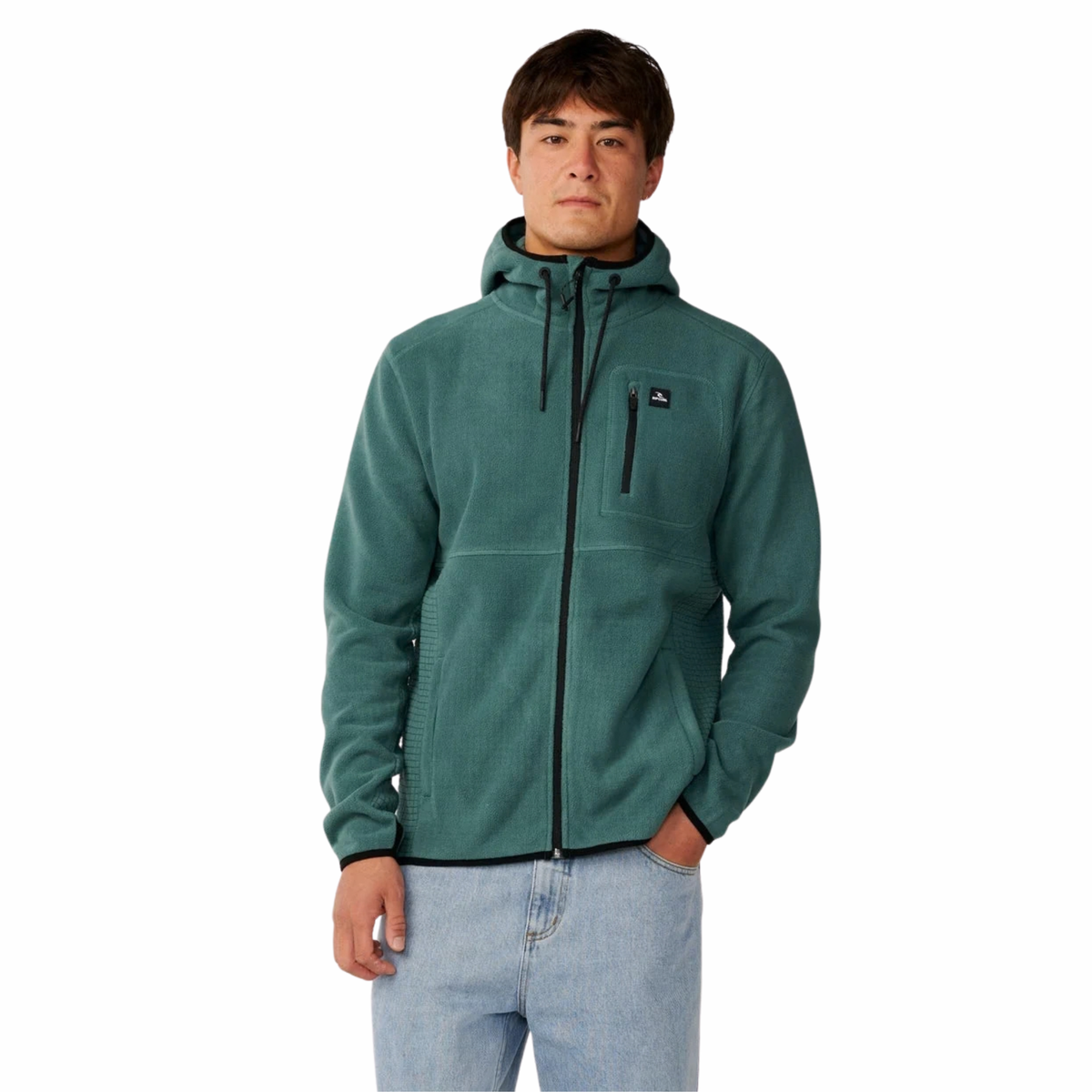 Rip Curl Men's Departed Polar Full Zip Fleece (Muted Green)