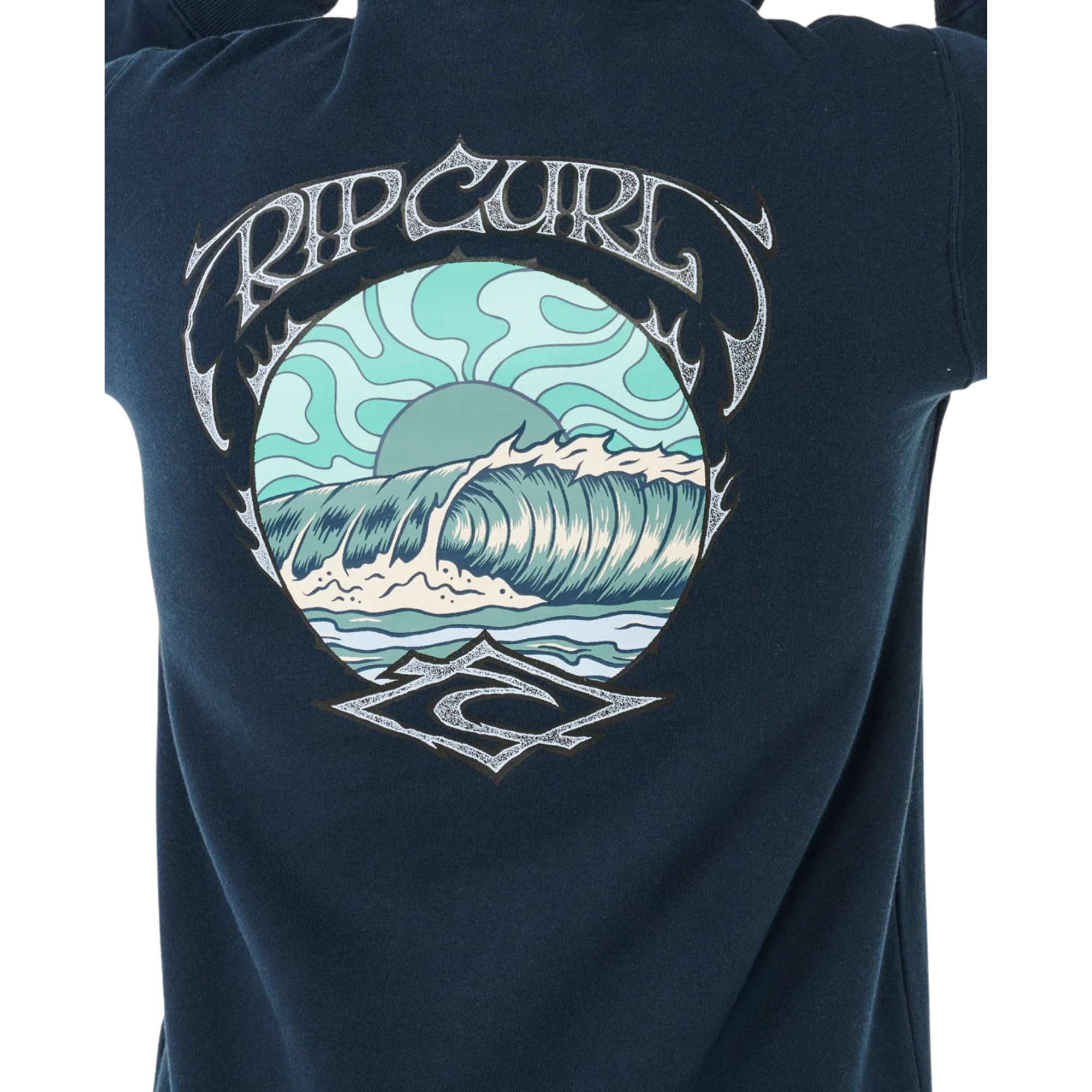 Rip Curl Men's Hazey Days Hooded Full Zip Fleece (Dark Navy)