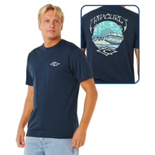 Load image into Gallery viewer, Rip Curl Men's Hazey Days Short Sleeve Tee (Dark Navy)