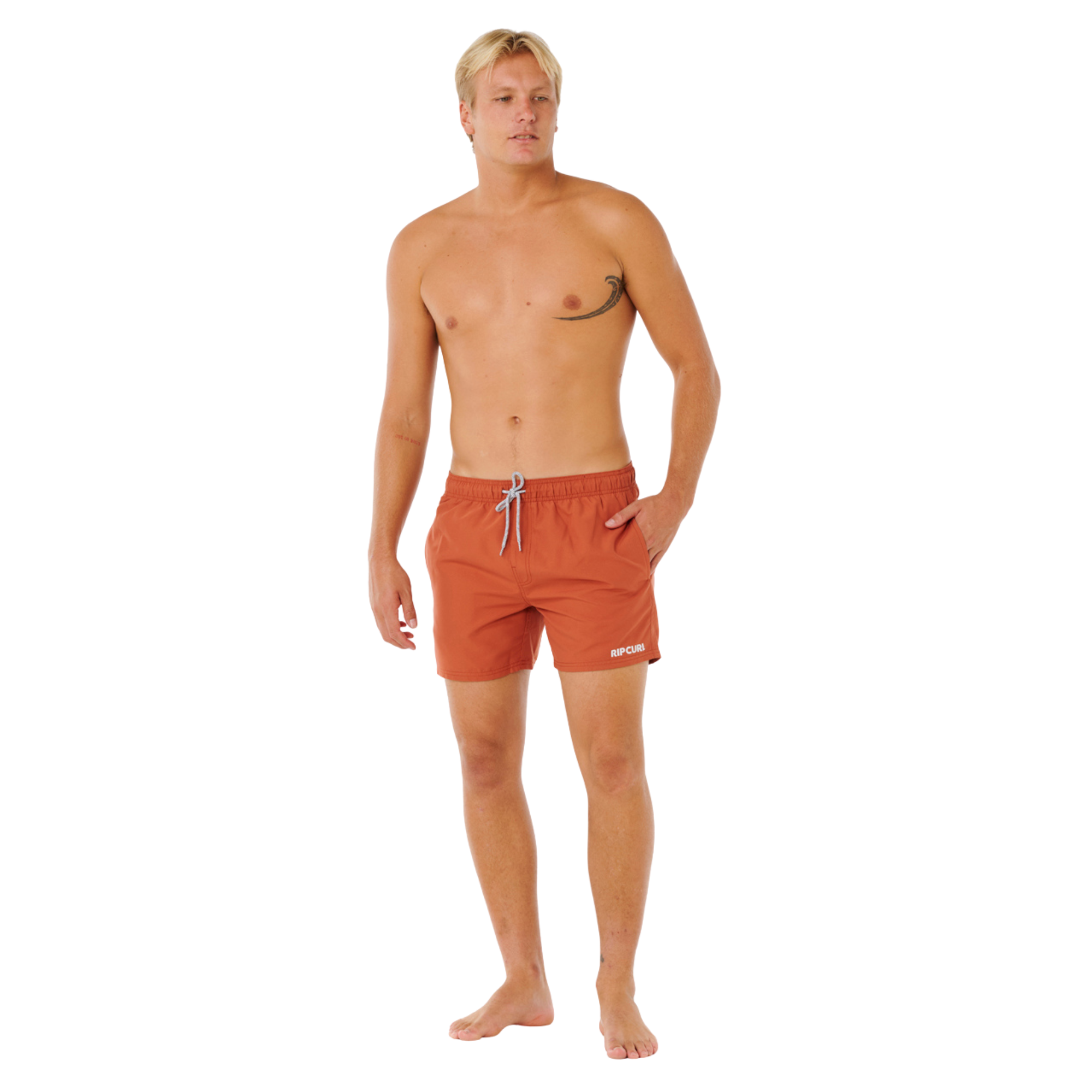 Rip Curl Men's Offset Volley Shorts (Baked Clay)