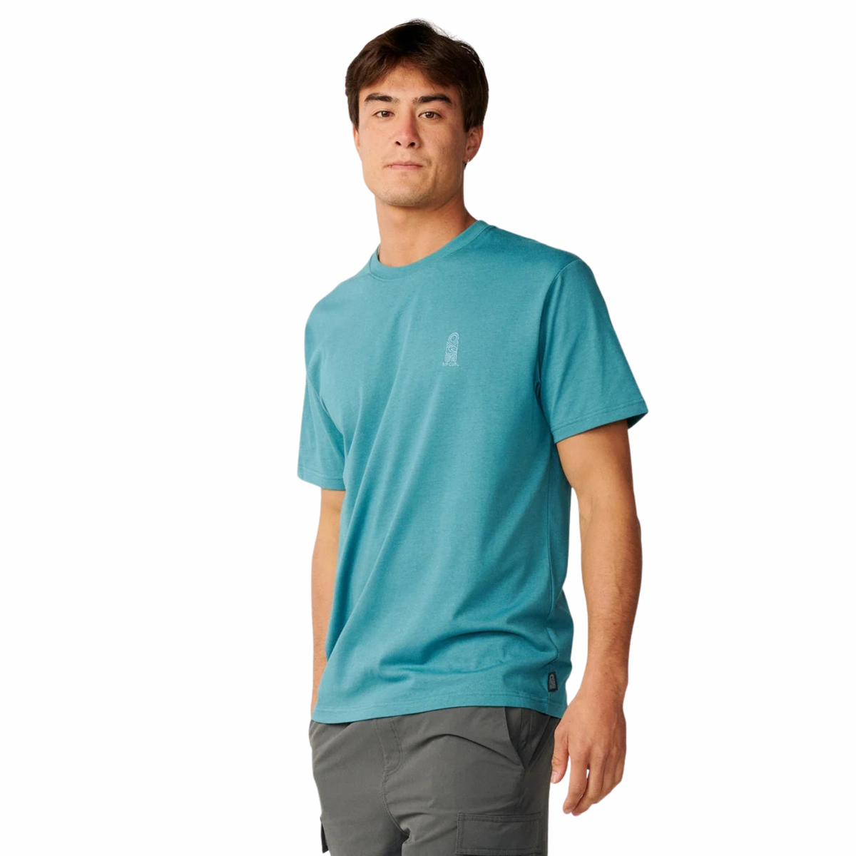 Rip Curl Men's Search Series Vaporcool Embroid Short Sleeve Tee (Dusty Jade)