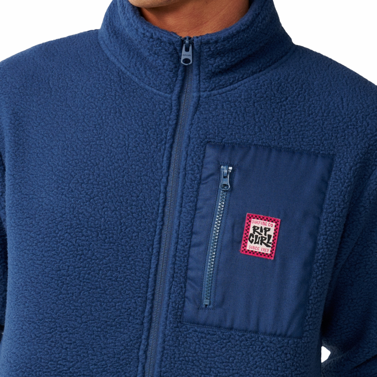 Rip Curl Men's Streamline Big Bear Polar Full Zip Fleece (Navy)
