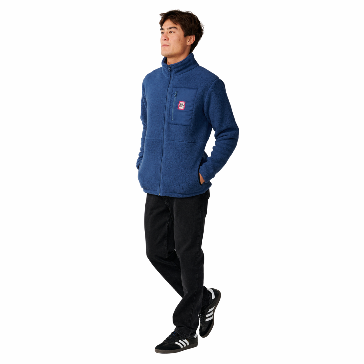 Rip Curl Men's Streamline Big Bear Polar Full Zip Fleece (Navy)