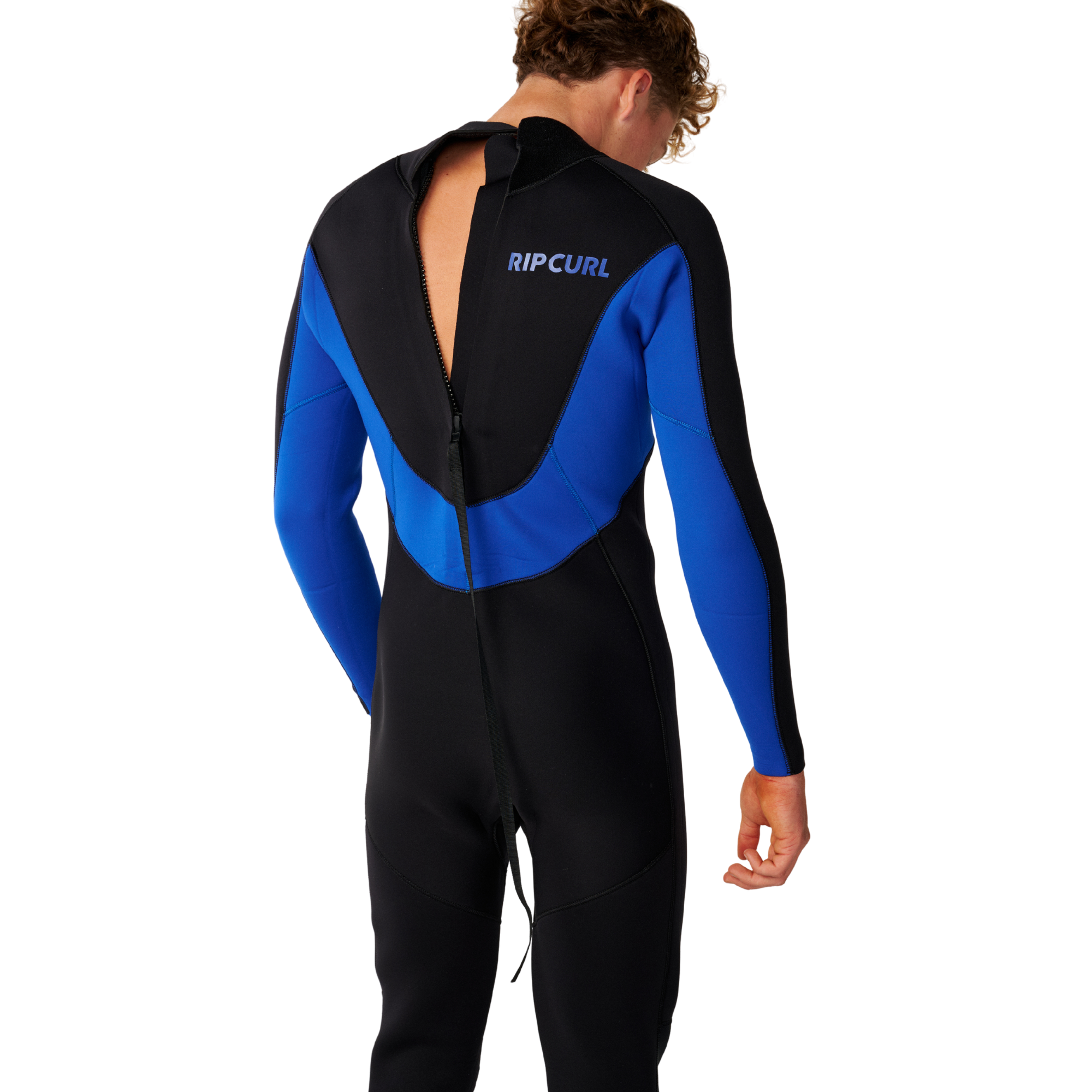 Rip Curl Men's Trad Back Zip 5mm 4mm Steamer Wetsuit Blue 70 18QMFS