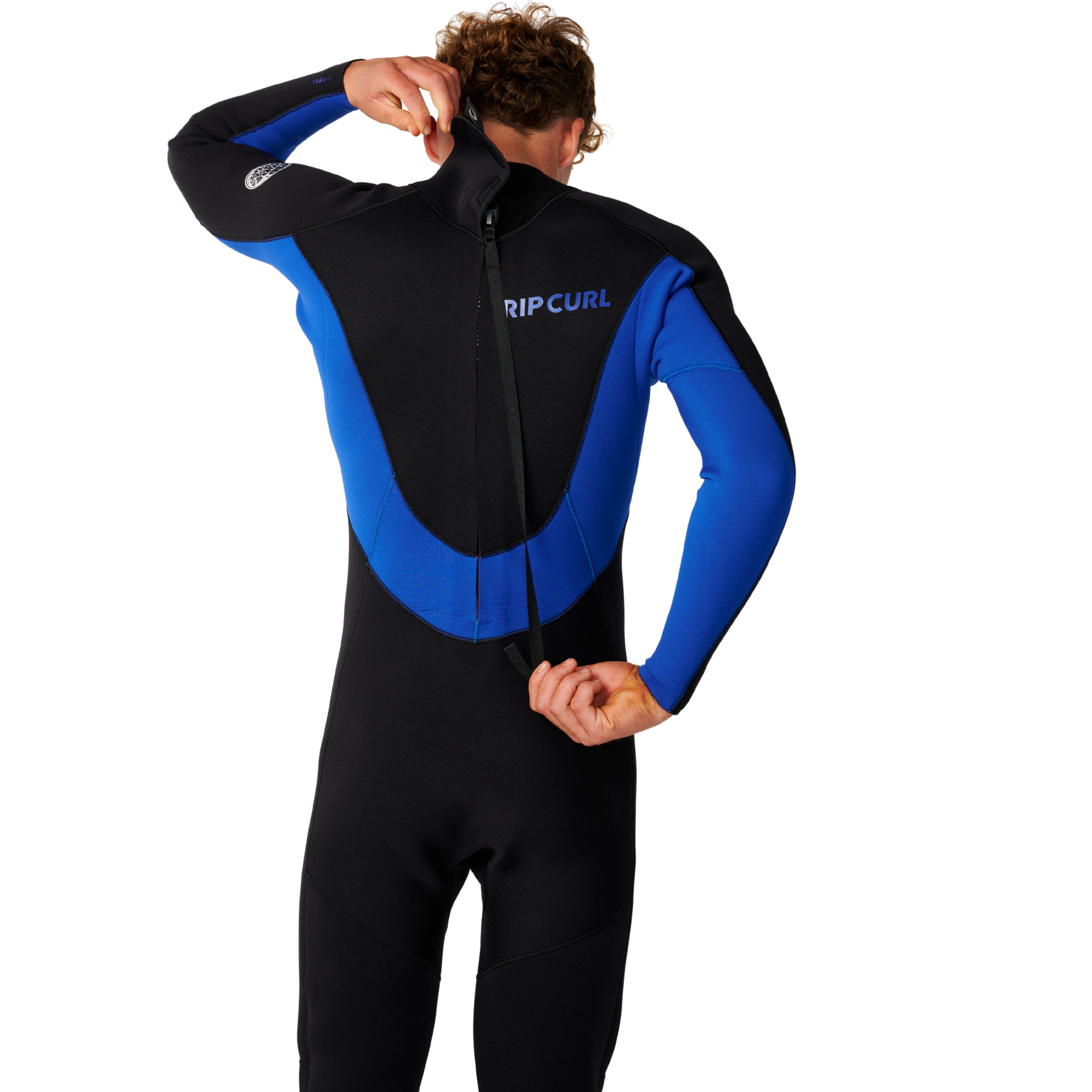 Rip Curl Men's Trad Back Zip 5mm 4mm Steamer Wetsuit Blue 70 18QMFS