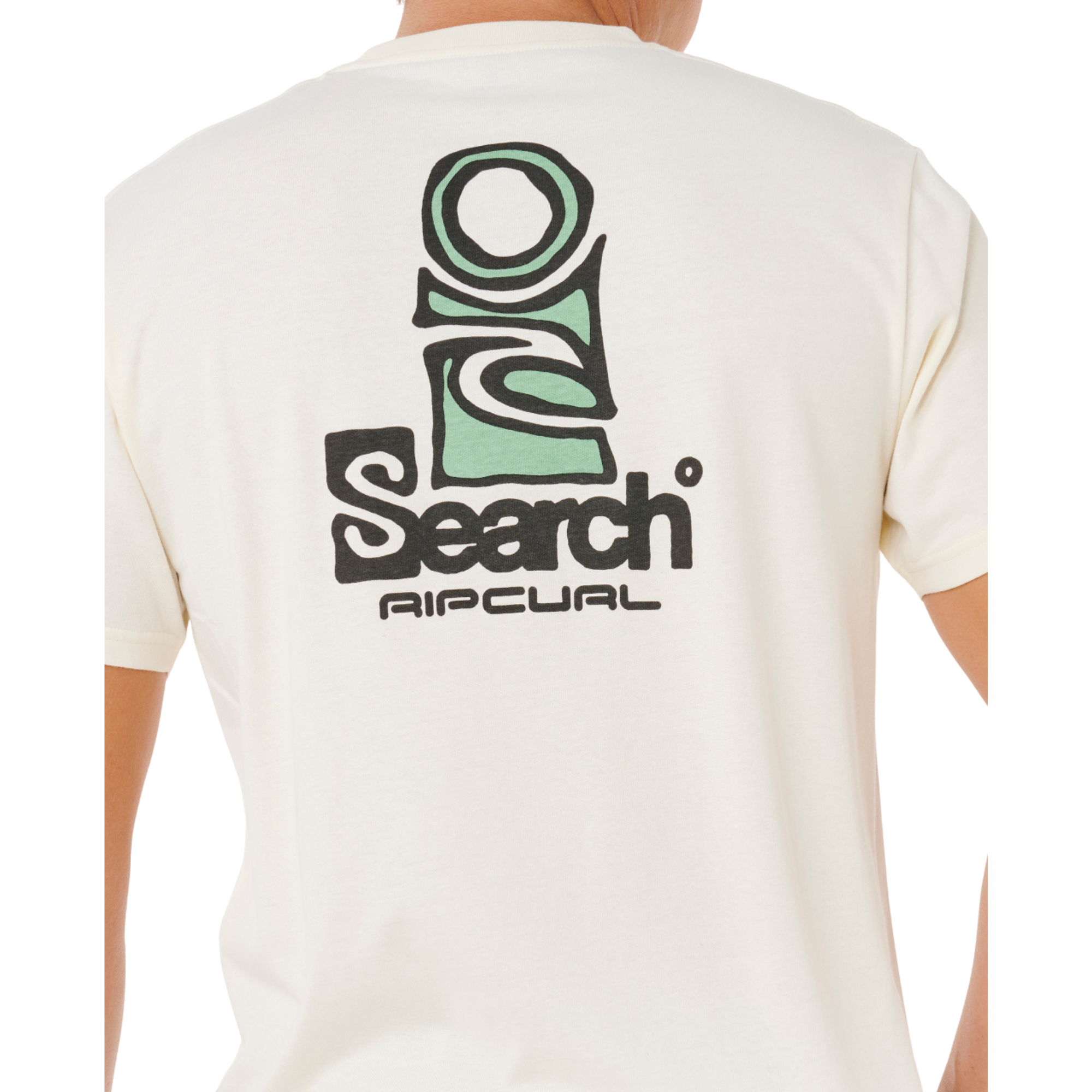 Rip Curl Men's Vaporcool Search Stack Short Sleeve Tee (Bone)