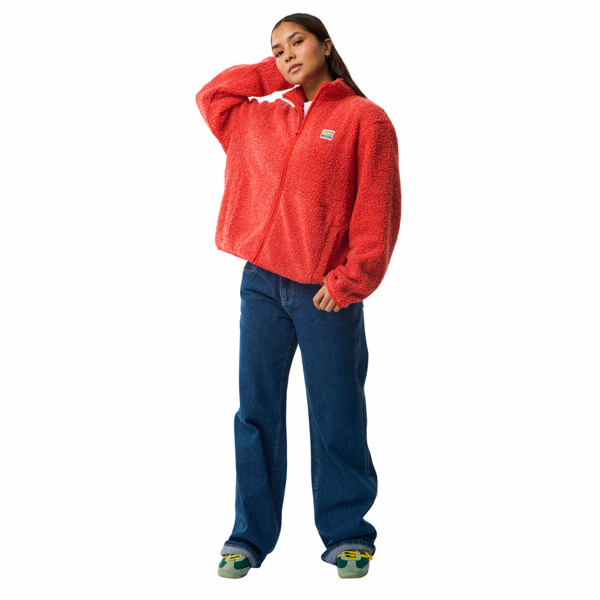 Rip Curl Women's Every Day Polar Full Zip Fleece (Red)