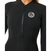 Load image into Gallery viewer, Rip Curl Women's G-Bomb Long Sleeve Front Zip 1.5mm Springsuit (Black)