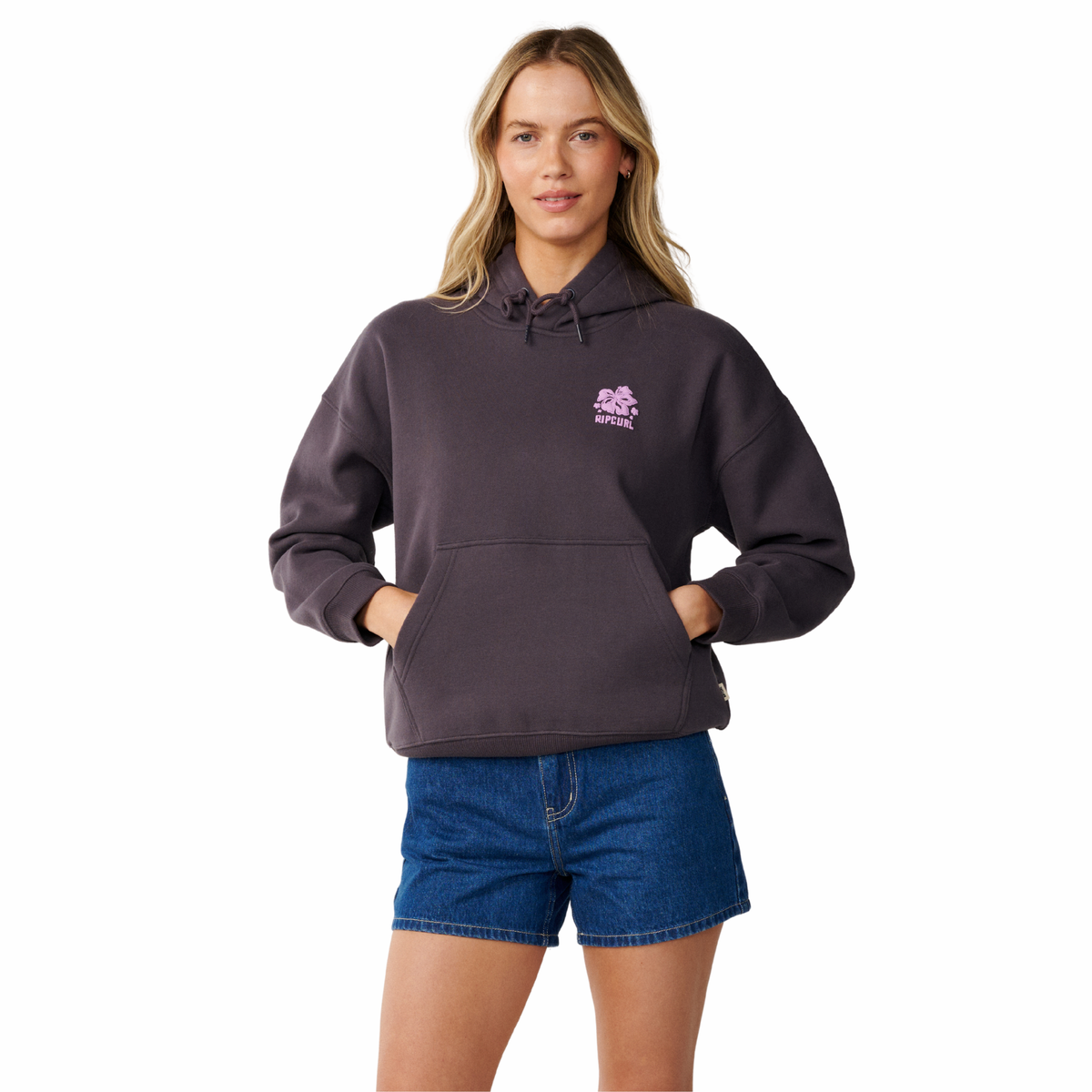 Rip Curl Women's Surf Puff Heritage Hoody (Nine Iron)