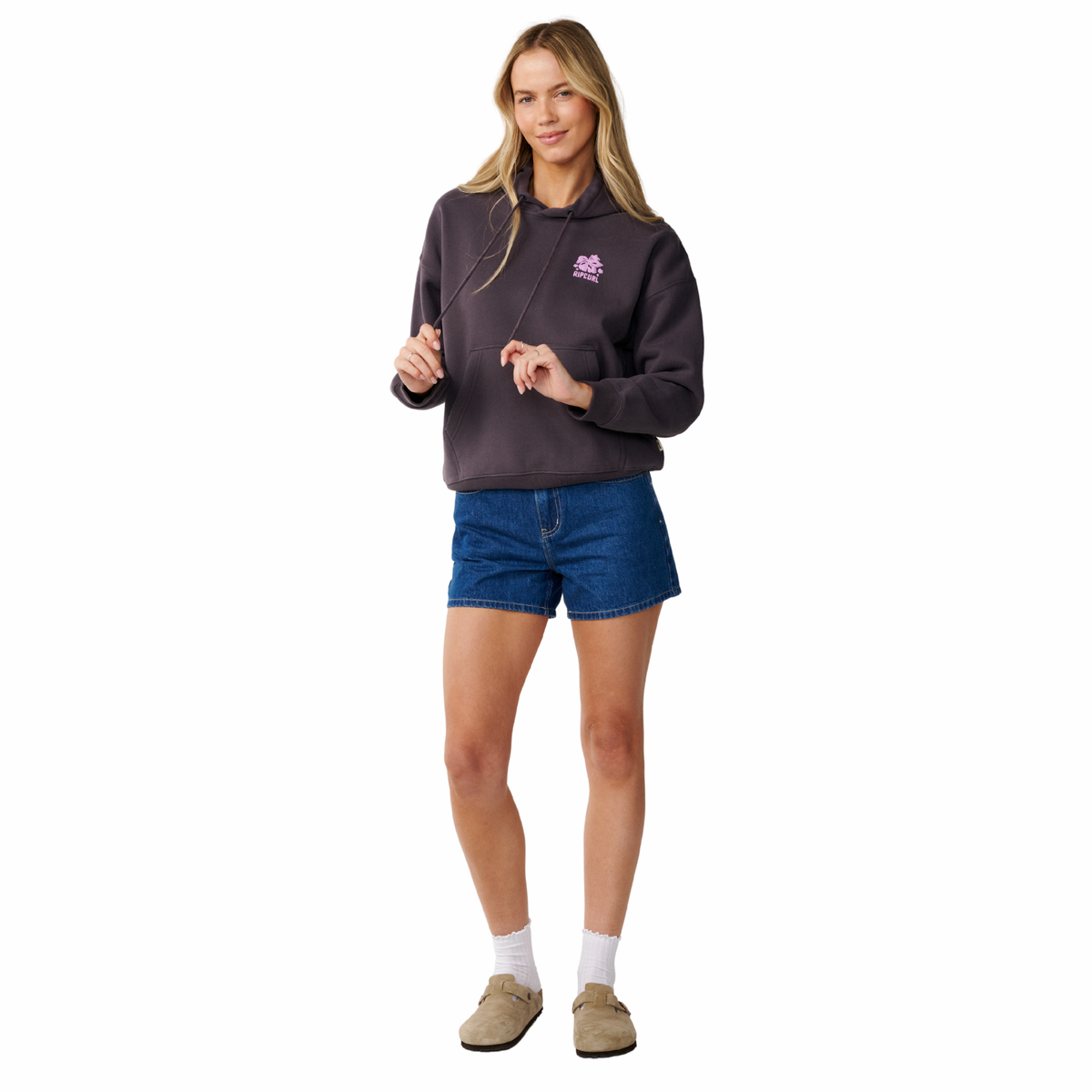 Rip Curl Women's Surf Puff Heritage Hoody (Nine Iron)