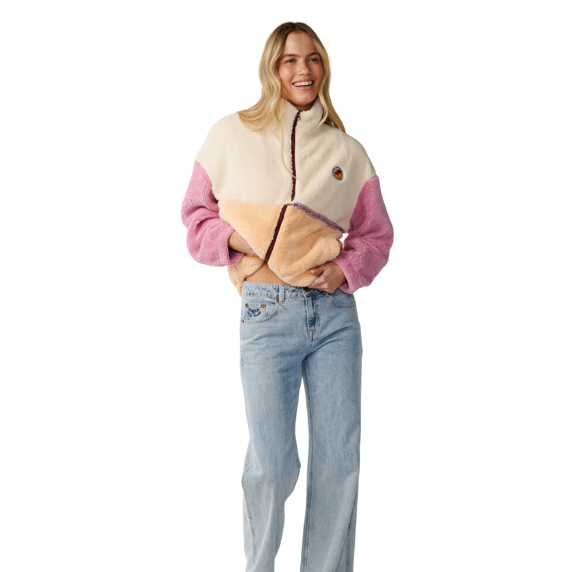 Rip Curl Women's Surf Revival Polar Full Zip Fleece Shell 0172 0D6WFL