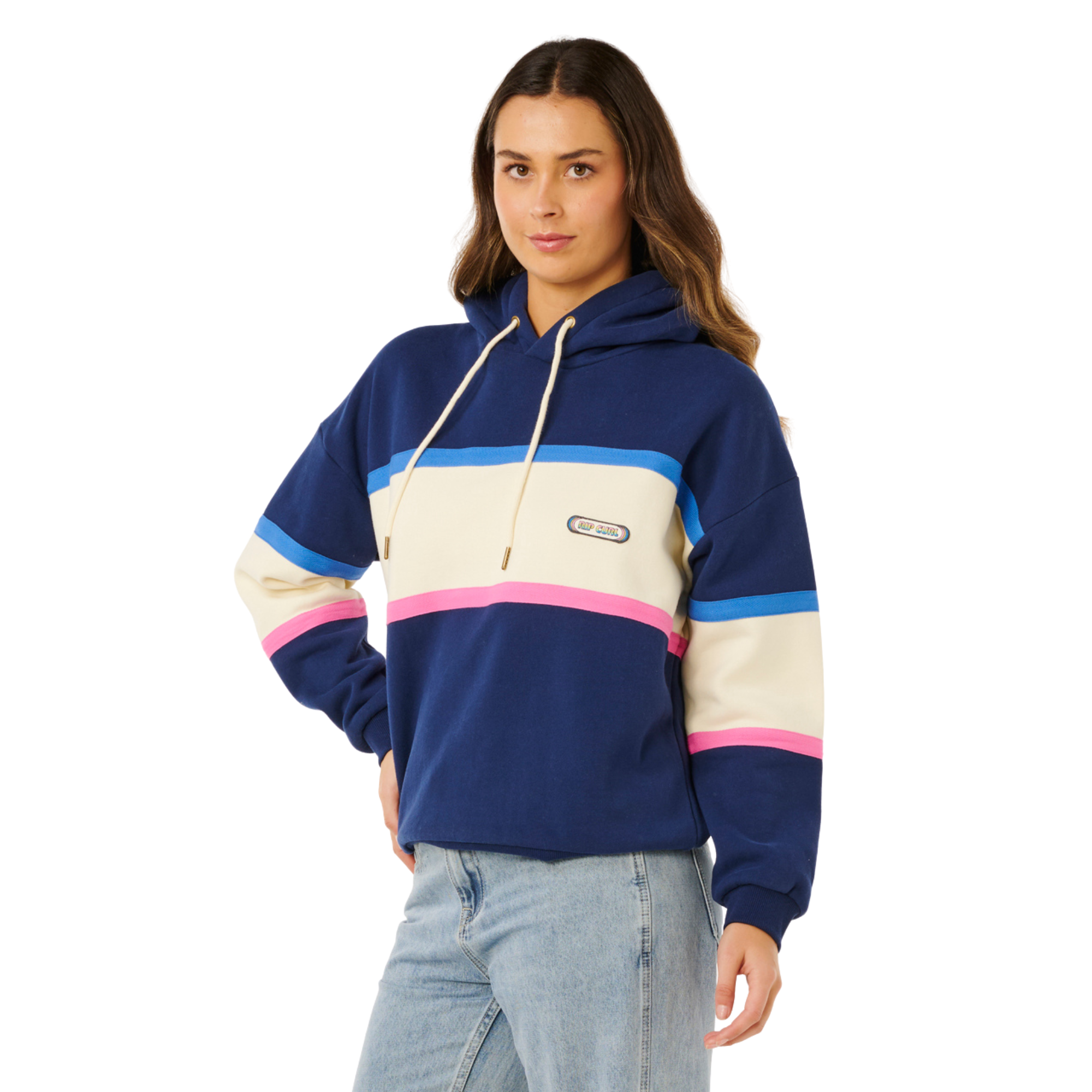 Rip Curl Women's Surf Side Heritage Fleece Hoody (Dark Navy)