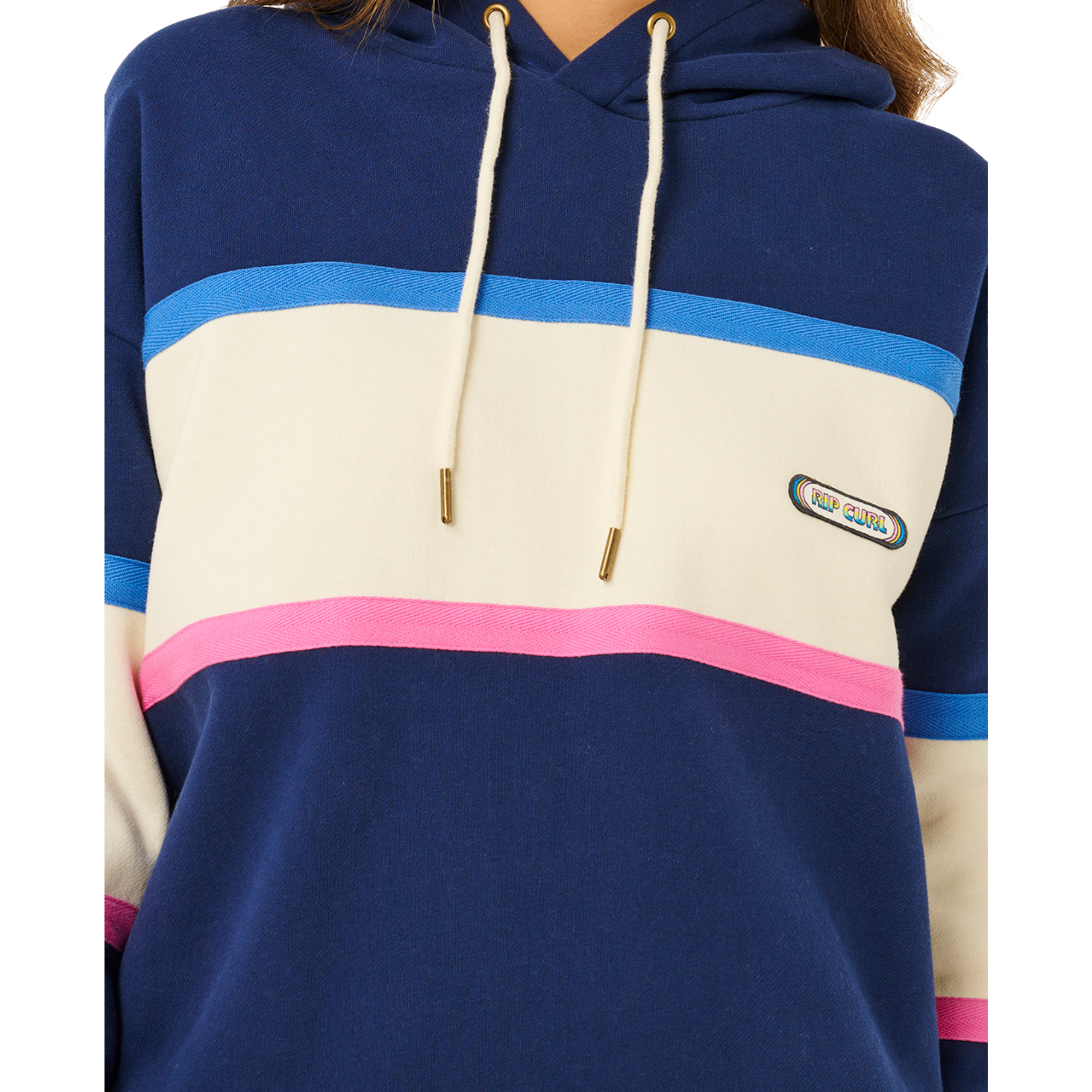 Rip Curl Women's Surf Side Heritage Fleece Hoody (Dark Navy)