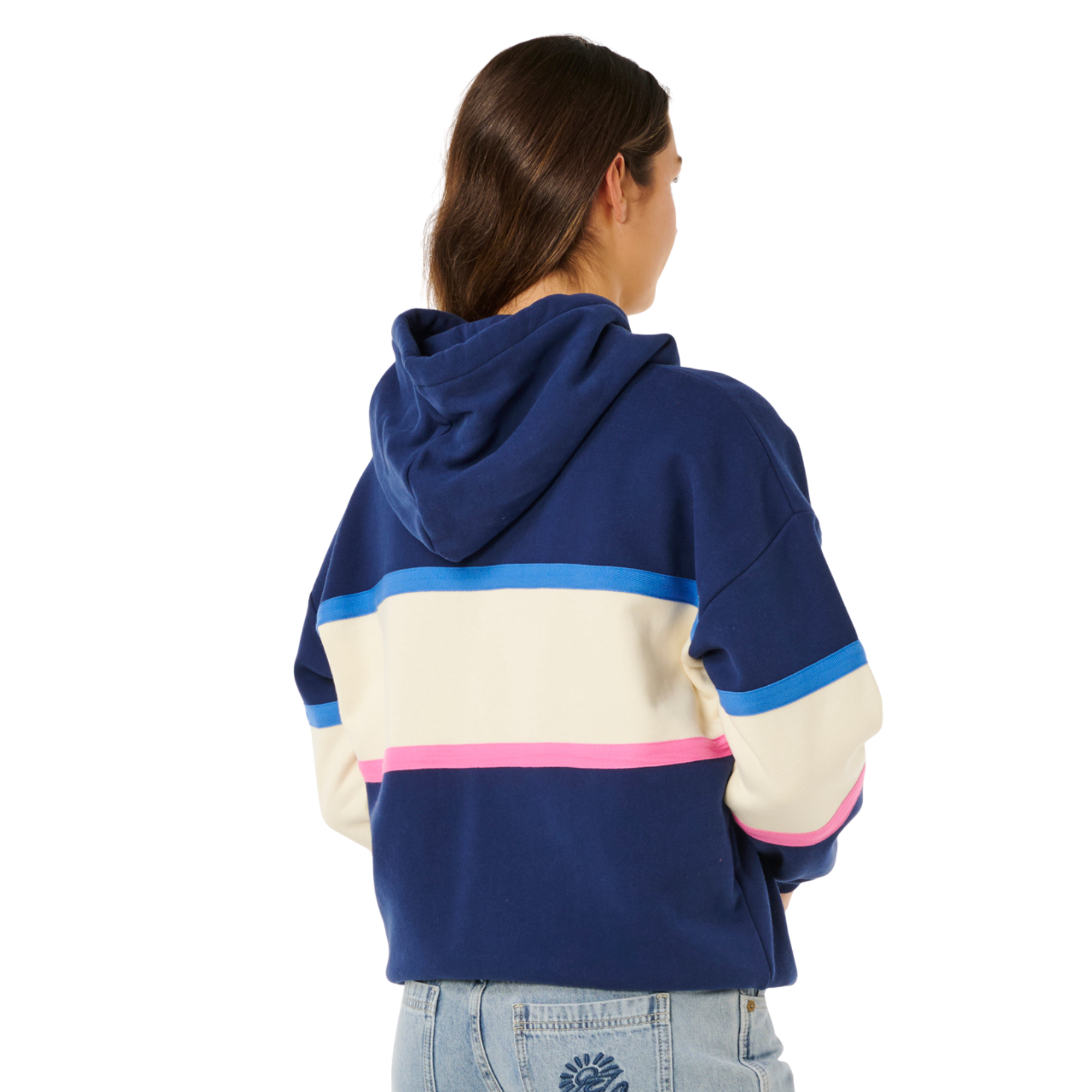 Rip Curl Women's Surf Side Heritage Fleece Hoody (Dark Navy)