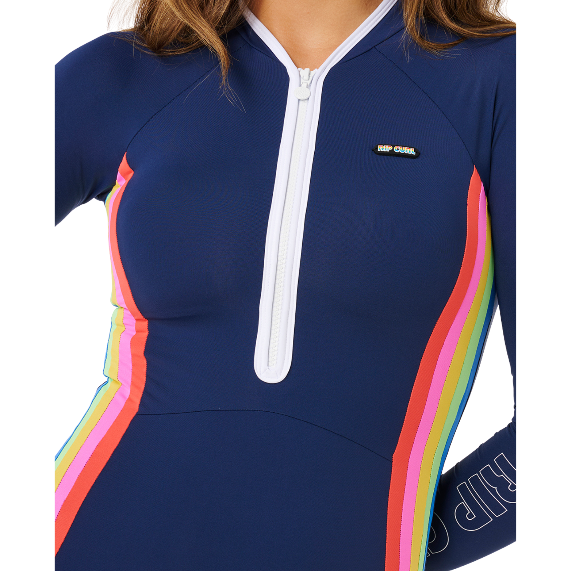 Rip Curl Women's Surf Stripe UPF50 Surf/Swim Suit (Dark Navy)