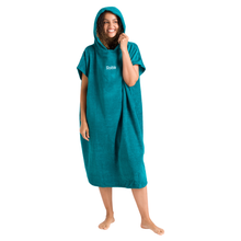Load image into Gallery viewer, Robie Original - Adult Unisex Hooded Short Sleeve Changing Robe (Teal)