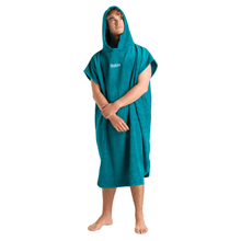 Load image into Gallery viewer, Robie Original - Adult Unisex Hooded Short Sleeve Changing Robe (Teal)