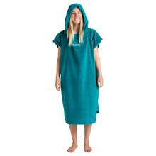Load image into Gallery viewer, Robie Original - Adult Unisex Hooded Short Sleeve Changing Robe (Teal)