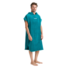 Load image into Gallery viewer, Robie Original - Adult Unisex Hooded Short Sleeve Changing Robe (Teal)