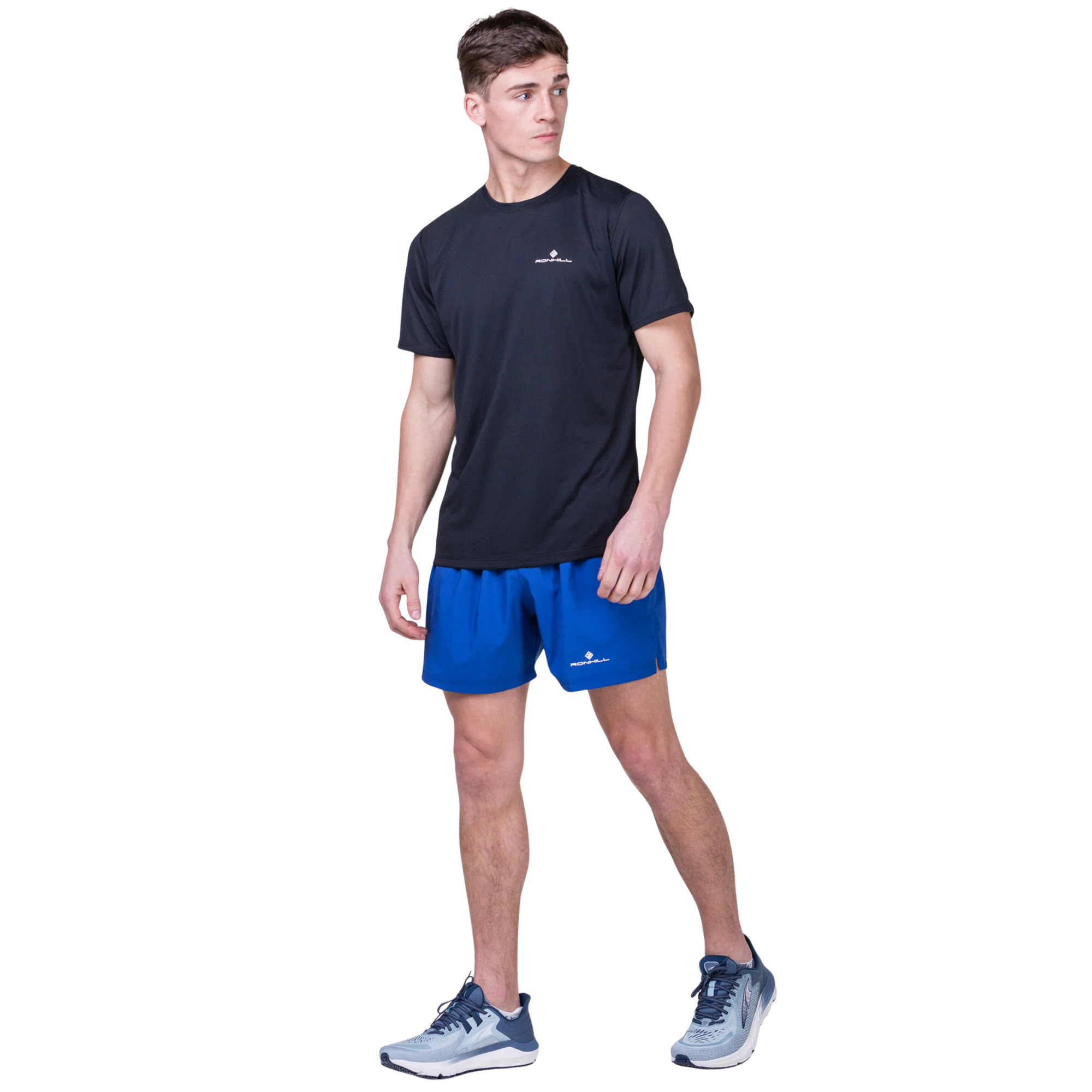Ronhill Men's Core Running Shorts (Dark Cobalt/Bright White)(5in)