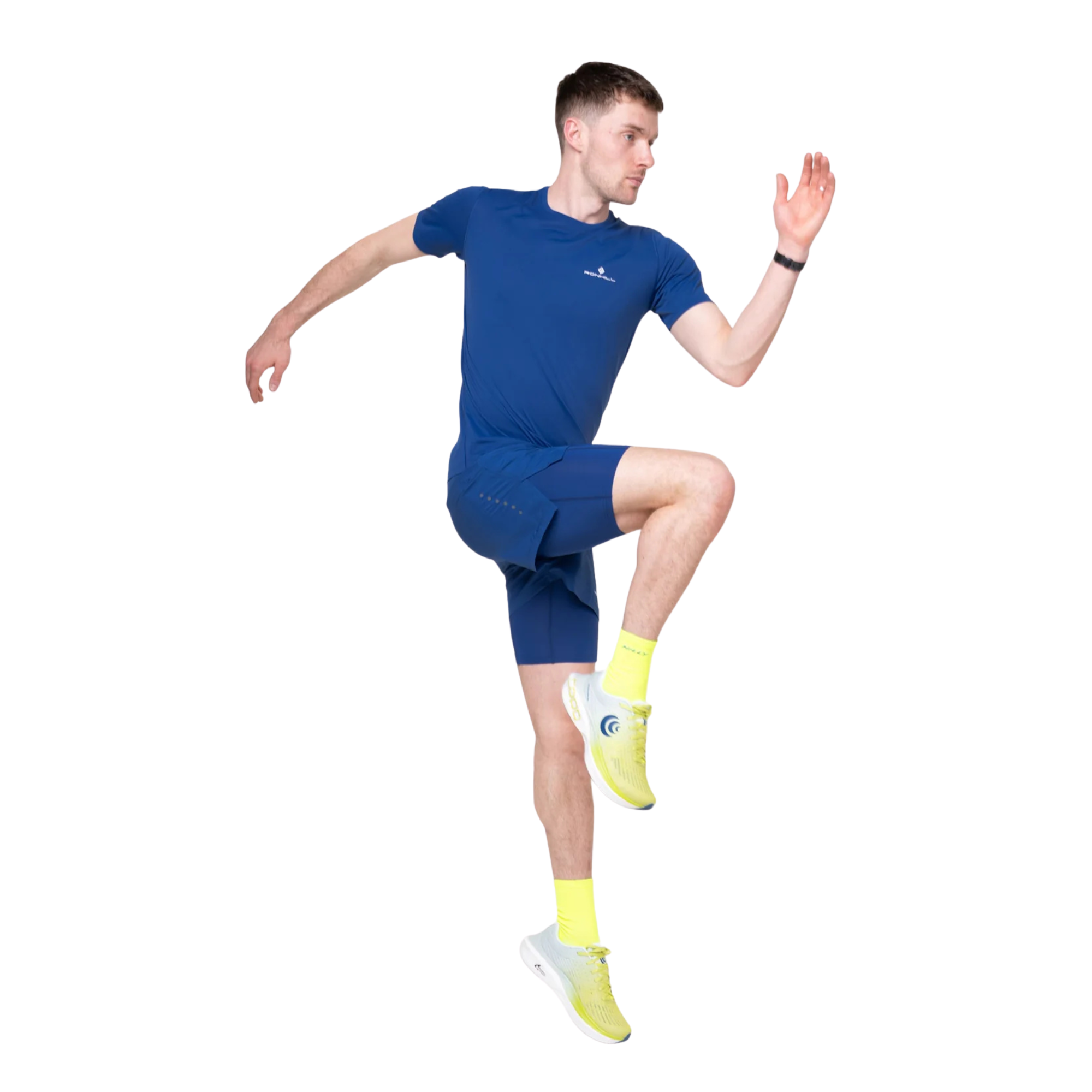 Ronhill Men's Core Short Sleeve Technical Tee (Dark Cobalt/Bright White)