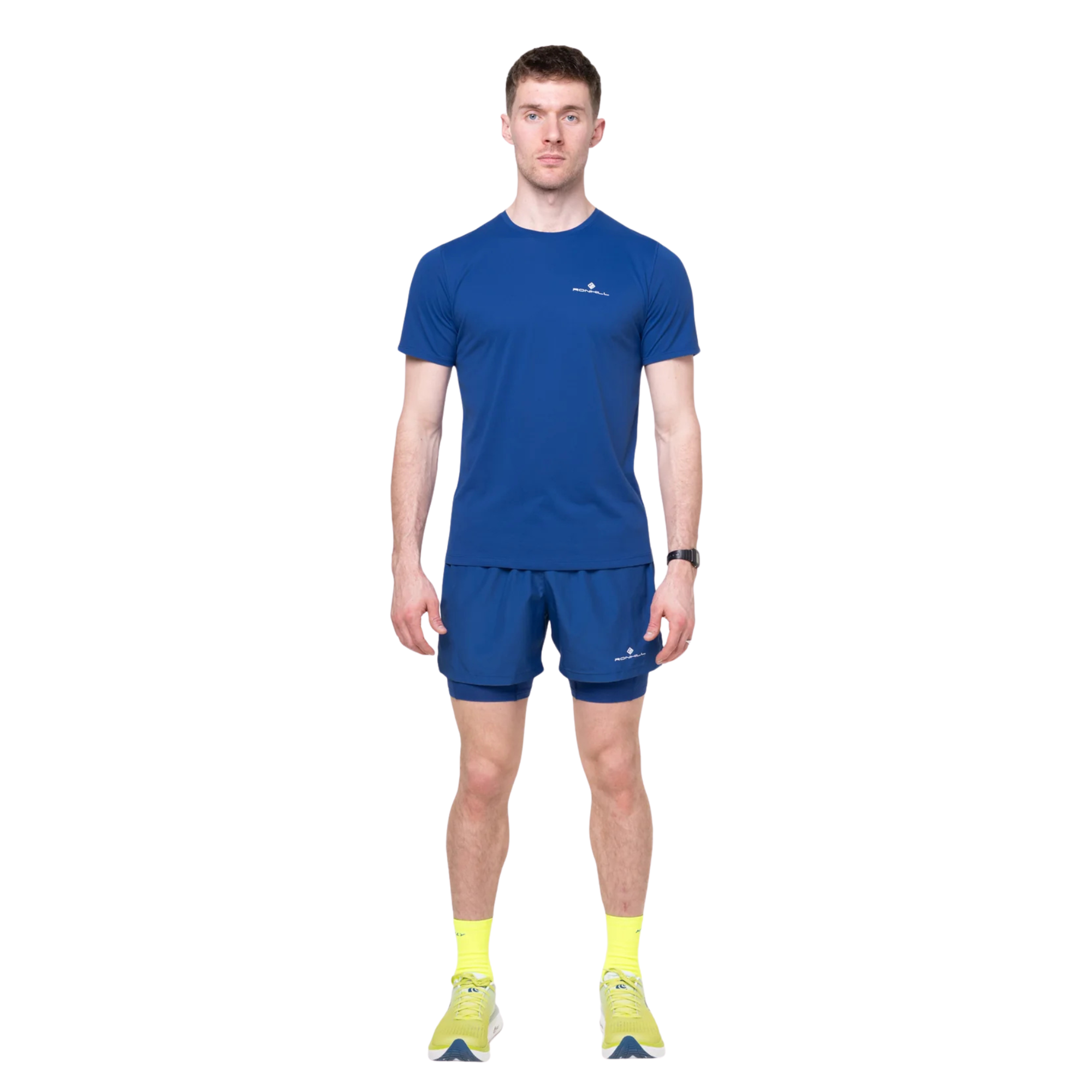 Ronhill Men's Core Short Sleeve Technical Tee (Dark Cobalt/Bright White)