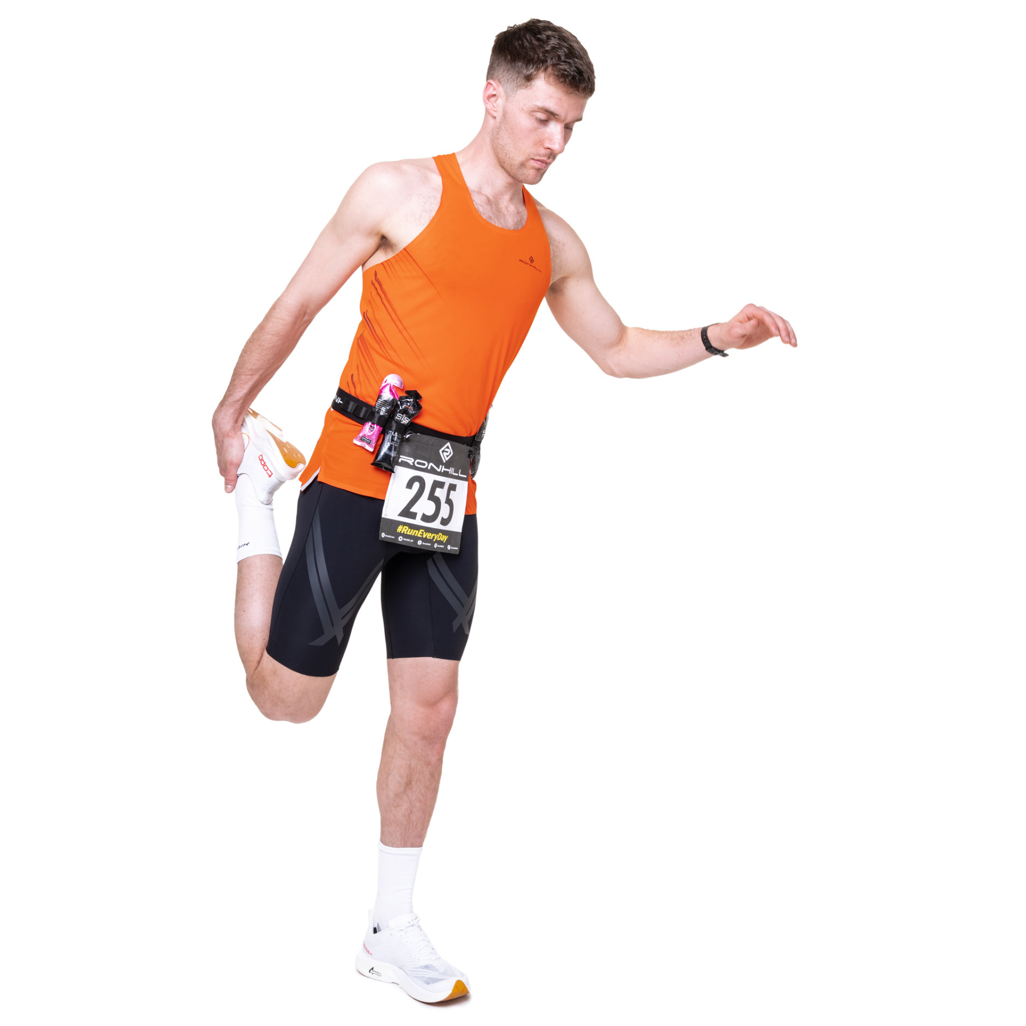 Ronhill Unisex Race Number Belt (All Black)