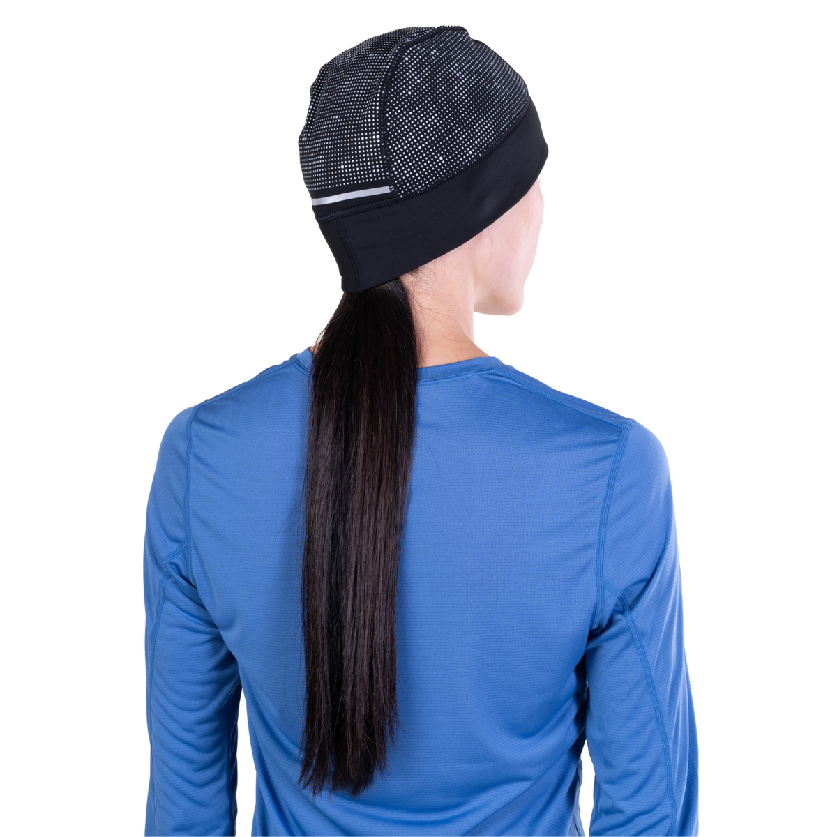 Ronhill Unisex Reflect Beanie Hat (Black/Reflect)